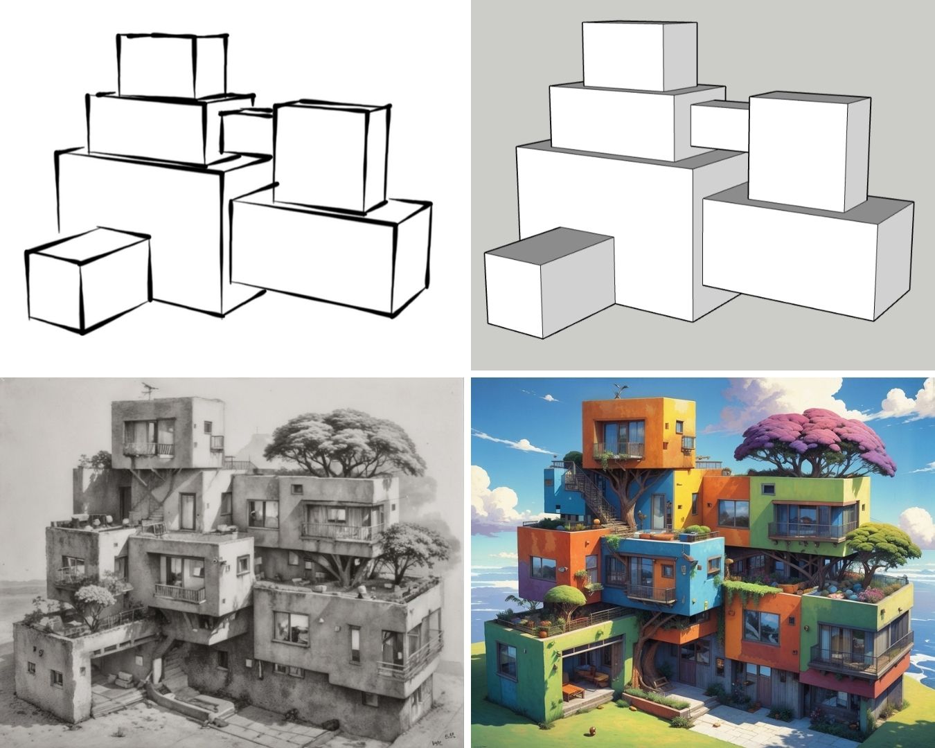 Sketches to Image AI Architecture For Free: Easy Workflow